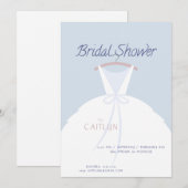Invitation mariage Robe de douche nuptiale (Devant / Derrière)
