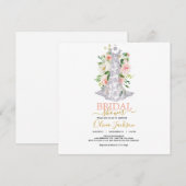 Invitation mariage Robe de douche nuptiale (Devant / Derrière)