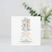 Invitation mariage Robe de douche nuptiale (Debout devant)