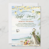 Invitation Mariage Robe Plage Boho Fête des mariées Hen Party (Devant)