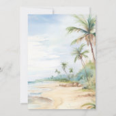 Invitation Mariage Robe Plage Boho Fête des mariées Hen Party (Dos)