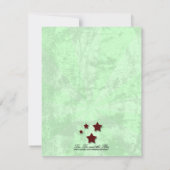 Invitation Mariage Rockabilly, fiançailles 4,25 x 5,5 (Dos)