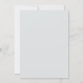 Invitation Mariage Rococo Fleur Rose Or Marbre Blanc (Dos)