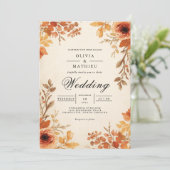 Invitation Mariage romain de l'arc floral (Debout devant)