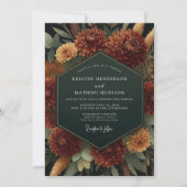 Invitation Mariage Romance Automne Sienne (Devant)