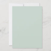 Invitation Mariage Romance Botanique de Tan Sage (Dos)