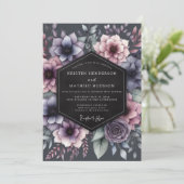 Invitation Mariage Romance Fleur de Prunier (Debout devant)