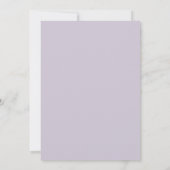 Invitation Mariage Romance Fleur Douce Lavande (Dos)
