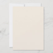 Invitation Mariage Romance Fleurie Bleu Corail (Dos)