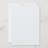 Invitation Mariage Romance Hydrangea Saphir Feuille D'or (Dos)