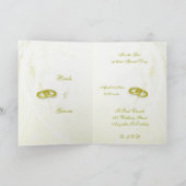 Invitation Mariage romantique (Intérieur)