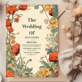 Invitation Mariage romantique Art Nouveau