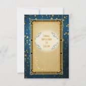 Invitation Mariage Romantique au Clair de Lune Enregistrer la (Dos)