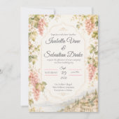 Invitation Mariage Romantique au Vignoble (Devant)