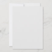 Invitation Mariage Romantique aux Fleurs Grises (Dos)