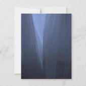 Invitation Mariage Romantique Bleu Élégant Enregistrer La Dat (Dos)