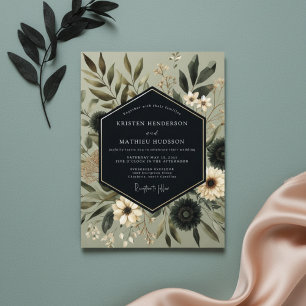 Invitation Mariage Romantique Botanique de Sage Moody