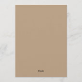 Invitation Mariage Romantique Burgundy Bloom (Dos)
