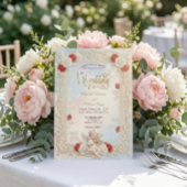 Invitation Mariage Romantique Cherub Violon & Colombes Conte 