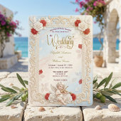 Invitation Mariage Romantique Cherub Violon & Colombes Conte 