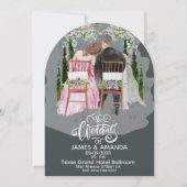 Invitation Mariage Romantique Classique à Petit Budget  (Devant)
