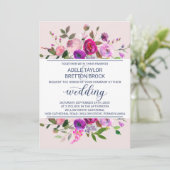 Invitation Mariage romantique dans le jardin (Debout devant)