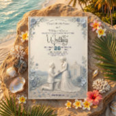 Invitation Mariage romantique dans une chapelle vintage