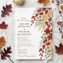 Mariage romantique d'automne | Mariage ivoire et b