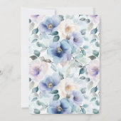 Invitation Mariage romantique de jolies fleurs de lavande (Dos)