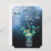 Invitation Mariage romantique de luciole Mason Jar (Dos)
