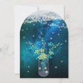 Invitation Mariage romantique de luciole Mason Jar (Dos)