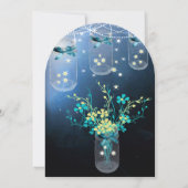 Invitation Mariage romantique de luciole Mason Jar (Dos)