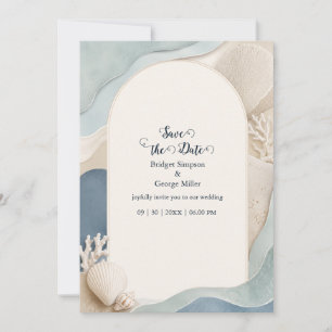 Invitation mariage romantique de Nouvelle-Angleterre au phare
