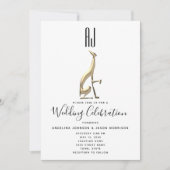 Invitation Mariage romantique et élégant (Devant)