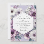 Invitation Mariage Romantique Fleur de Lavande (Devant)