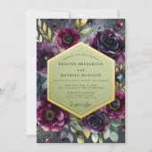 Invitation Mariage Romantique Fleur de Prunier (Devant)
