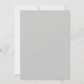 Invitation Mariage Romantique Fleur Gray pêche (Dos)