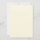 Invitation Mariage romantique floral pervenche (Dos)
