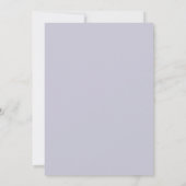 Invitation Mariage Romantique Impressionniste Lilas (Dos)