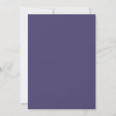 Invitation Mariage Romantique Indigo Bloom (Dos)