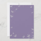 Invitation Mariage Romantique Papillon Eucalyptus Lavande (Dos)