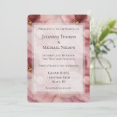 Invitation Mariage romantique rose pâle (Debout devant)