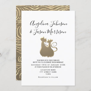 Invitation Mariage romantique simple