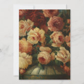 Invitation Mariage romantique sombre et sombre peinture antiq (Dos)