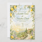 Invitation Mariage romantique toscan (Devant)