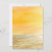 Invitation Mariage romantique Tropical Sunset Beach (Dos)