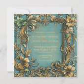 Invitation Mariage romantique vintage (Devant)