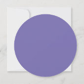 Invitation Mariage rond violet Fleur sauvage coloré (Dos)