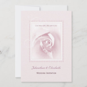 Invitation Mariage rose