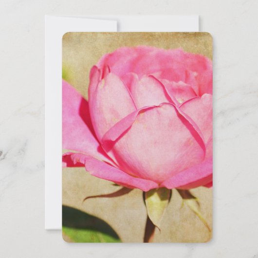 Invitation Mariage rose (Dos)